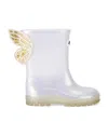 Sophia Webster Mini Butterfly Wellington Boots In Grey