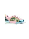 Sophia Webster Mini Chiara Leather Sneakers In Pink
