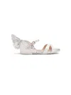 Sophia Webster Mini Evangeline Mini Patch-detail Leather Sandals In White