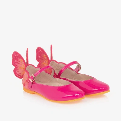 Sophia Webster Mini Kids' Girls Patent Pink Chiara Shoes