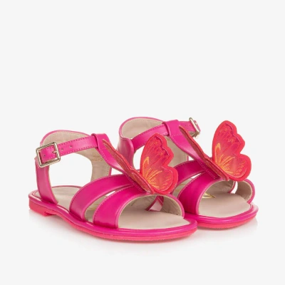 Sophia Webster Mini Kids' Girls Pink Leather Celeste Sandals