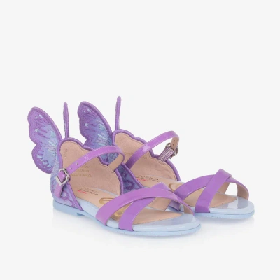 Sophia Webster Mini Kids' Girls Purple & Blue Chiara Sandals