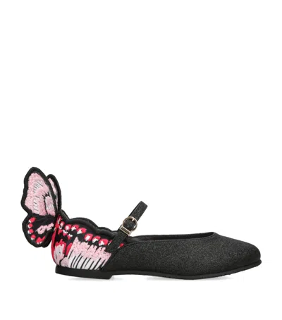 Sophia Webster Mini Kids' Glittered Chiara Ballet Flats In Multi