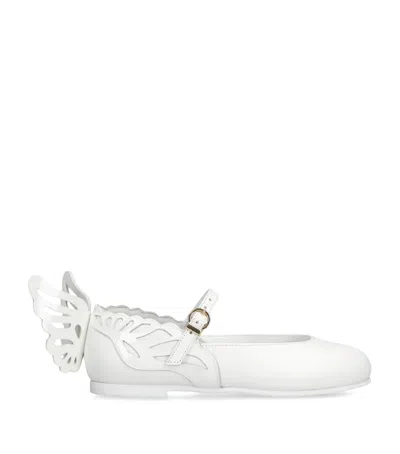 Sophia Webster Mini Kids' Leather Heavenly Ballet Flats In White