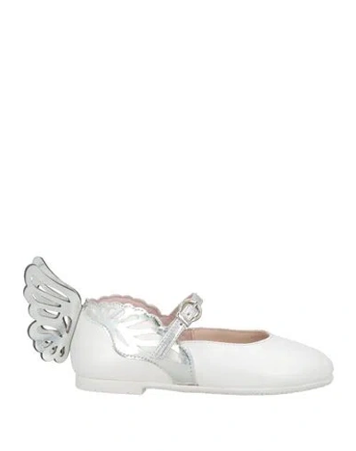 Sophia Webster Babies'  Mini Toddler Girl Ballet Flats White Size 9.5c Leather