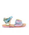 Sophia Webster Girls Leather Butterfly Sandals In Multicolor
