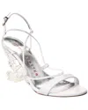 Sophia Webster Paloma Mid Leather Sandal In White