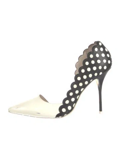 Pre-owned Sophia Webster Patent Leather Colorblock Pattern D'orsay Pumps In Multi