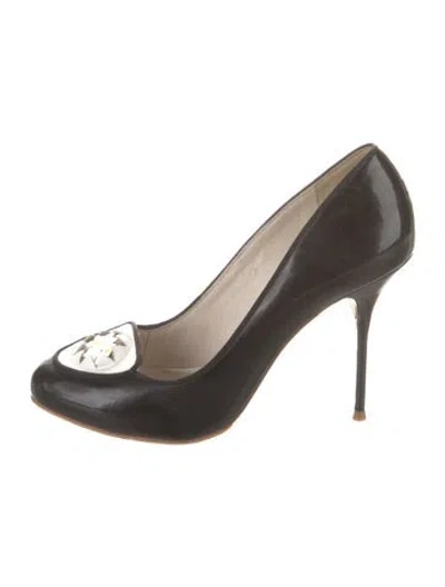 Pre-owned Sophia Webster Patent Leather Pumps In Black