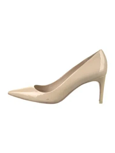 Pre-owned Sophia Webster Patent Leather Pumps In Neutral