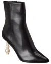 Sophia Webster Perla Leather Bootie In Black