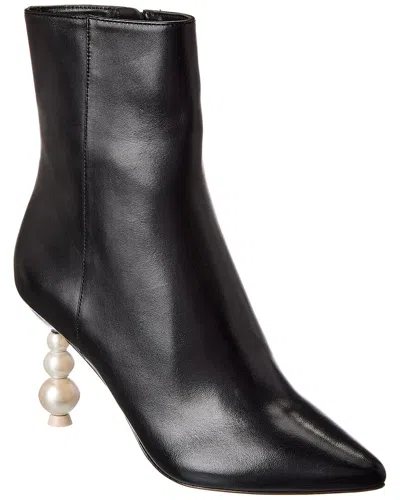 Sophia Webster Perla Leather Bootie In Black