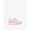 Sophia Webster Pink Comb Kids' Chiara Butterfly-embellished Leather Low-top Trainers Eur 29 / 11 Uk In Pink Comb