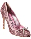 Sophia Webster Pirouette Glitter Pump In Pink