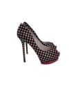 Sophia Webster Polka Dot Pumps In Black Leather In Black