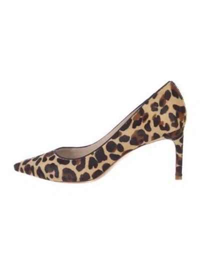 Pre-owned Sophia Webster Ponyhair Animal Print Pumps In Neutral