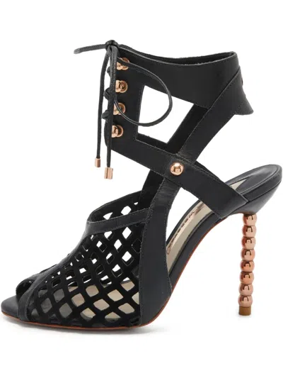 Pre-owned Sophia Webster  100mm Jetta Mesh Cut-out Sandals