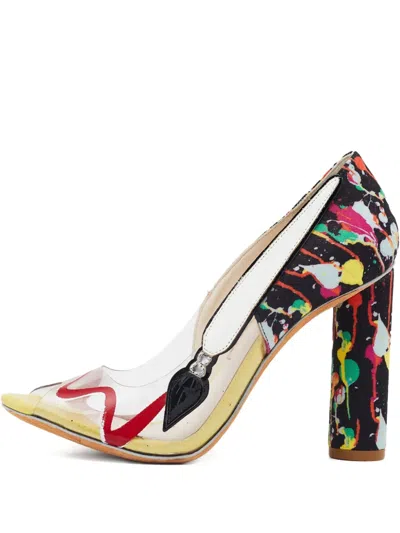 Pre-owned Sophia Webster  100mm Paint-splatter Pumps