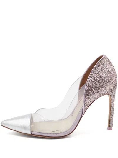Pre-owned Sophia Webster  95mm Daria Glitter-embellished Pointed-toe Pumps
