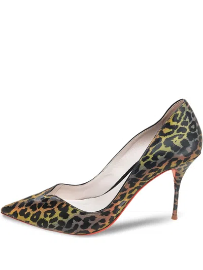 Pre-owned Sophia Webster  95mm Leopard-print Pumps