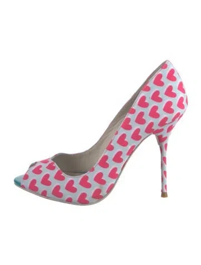 Pre-owned Sophia Webster Printed Pumps In Blue/pink