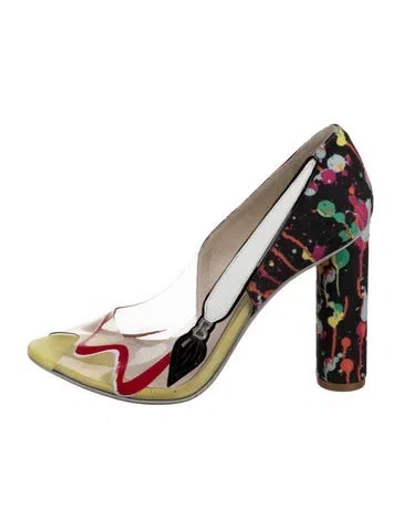Pre-owned Sophia Webster Printed Sandals In Silver