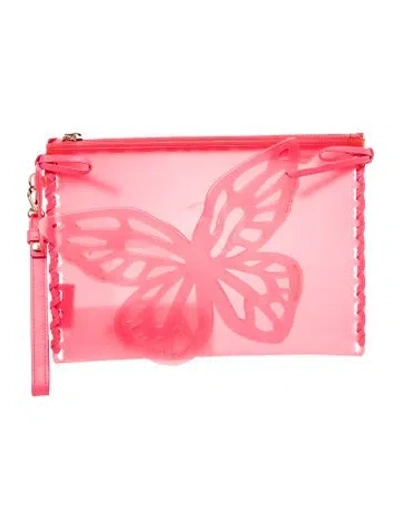 Pre-owned Sophia Webster Pvc Clutch In Pink