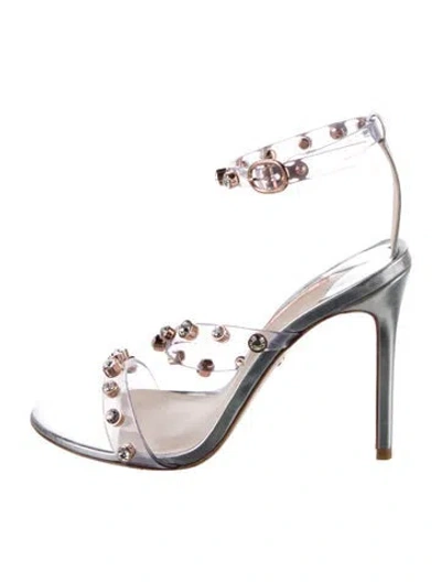 Pre-owned Sophia Webster Pvc Crystal Embellishments Sandals