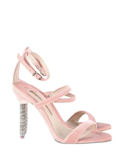 Pre-owned Sophia Webster Rosalind Crystal-heel Sandals In Pink