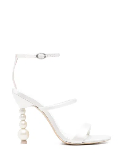 Sophia Webster Rosalind Heeled Sandals In White