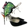 Sophia Webster Rousseau Jungle Ankle Tie Pumps In Multicolor Leather In Multi
