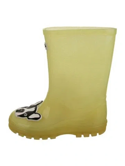Pre-owned Sophia Webster Kids' Rubber Rain Boots In Yellow