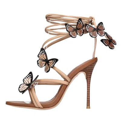 Sophia Webster Brown Vanessa Heeled Sandals In Marrone Scuri