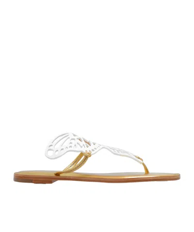 Sophia Webster Talulah Flip Flops In White