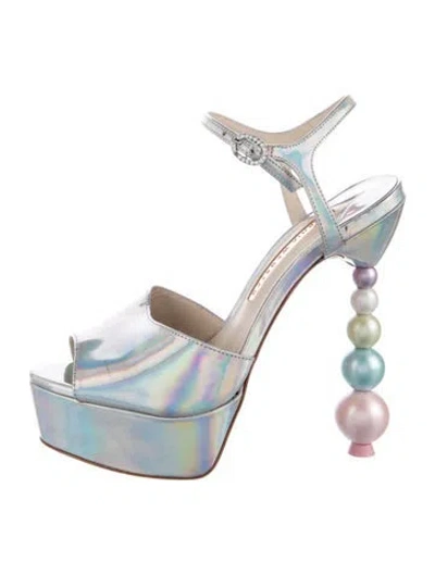 Pre-owned Sophia Webster Satin Pumps In Blue