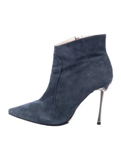 Pre-owned Sophia Webster Suede Boots In Blue