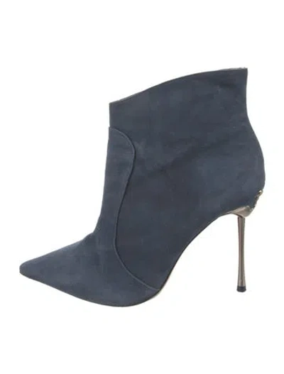 Pre-owned Sophia Webster Suede Boots In Blue