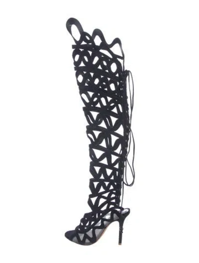 Pre-owned Sophia Webster Suede Boots In Blue