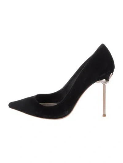 Pre-owned Sophia Webster Suede Pumps In Black