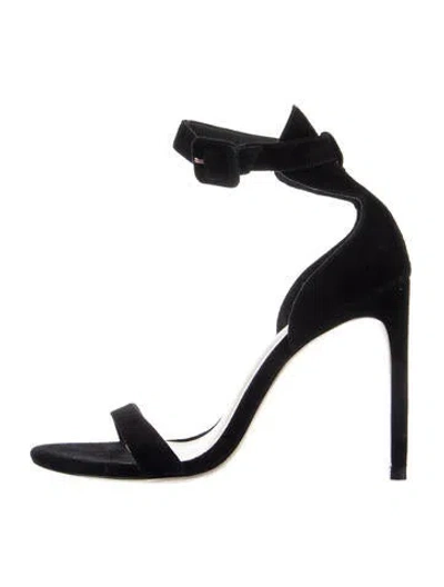 Pre-owned Sophia Webster Suede Sandals In Black