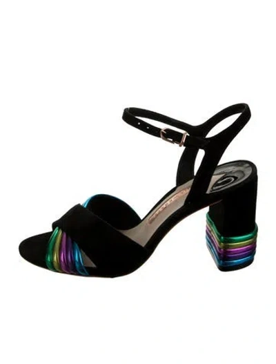 Pre-owned Sophia Webster Suede Sandals In Black