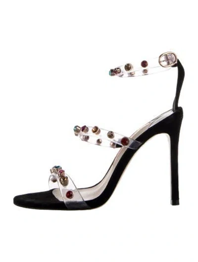 Pre-owned Sophia Webster Suede Sandals In Clear