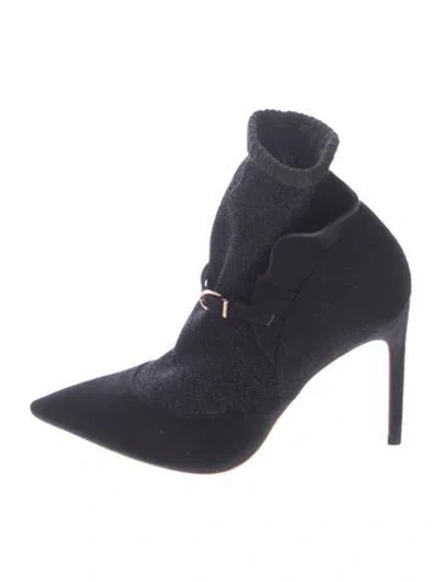 Pre-owned Sophia Webster Suede Sock Boots In Blue