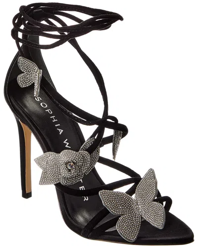 Sophia Webster Titania Leather Sandal In Black