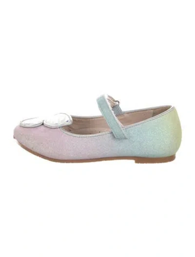 Pre-owned Sophia Webster Babies' Toddler Girls Glitter Ballet Shoes In Pink