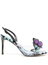 Sophia Webster Vanessa 95mm Butterfly-detail Sandals In Mehrfarbig