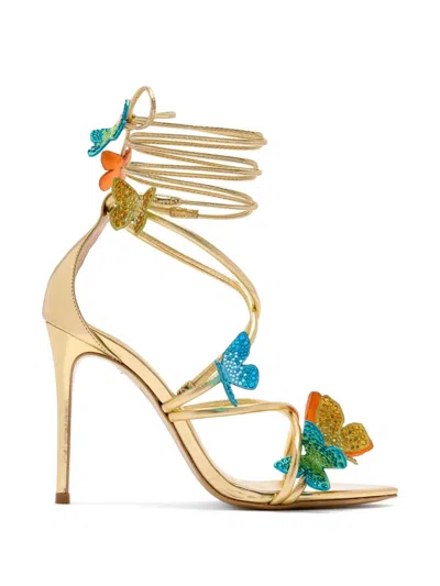 Sophia Webster Vanessa Butterfly Wrap Sandals In Gold