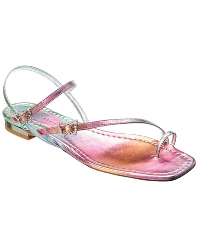 Sophia Webster Multicolor Venus Flat Sandals In Pink