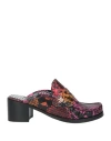 Sophia Webster Woman Mules & Clogs Fuchsia Size 6.5 Leather In Pink