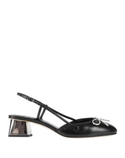 Sophia Webster Woman Pumps Black Size 7.5 Leather